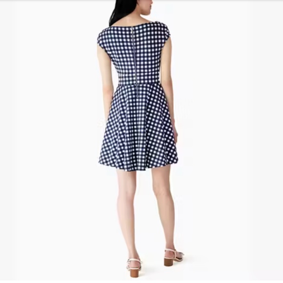 ♠︎ kate spade Gingham Ponte Fiorella Dress - Picture 3 of 7